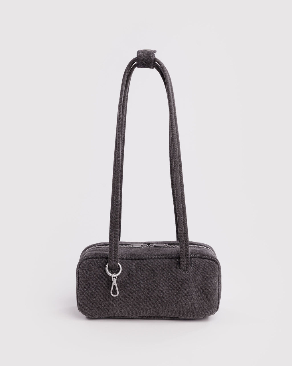 SMALL DENIM BOWLER BAG