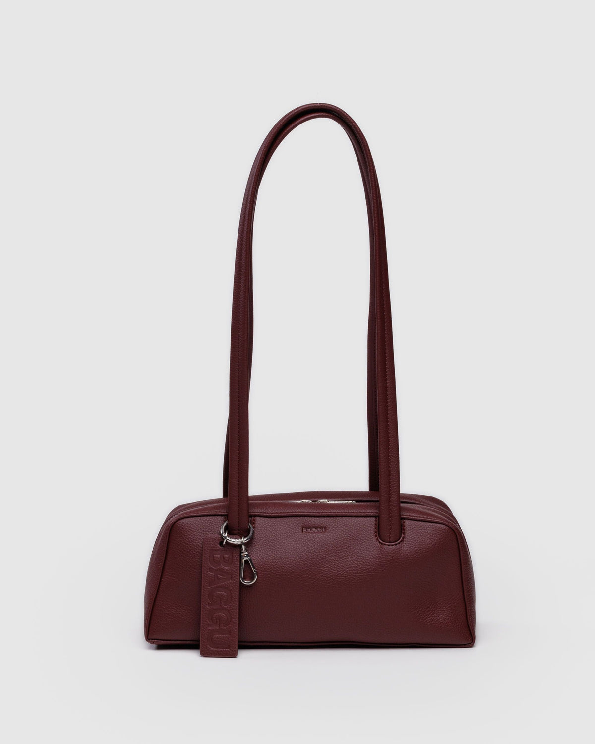 SMALL RECYCLED LEATHER BOWLER BAG