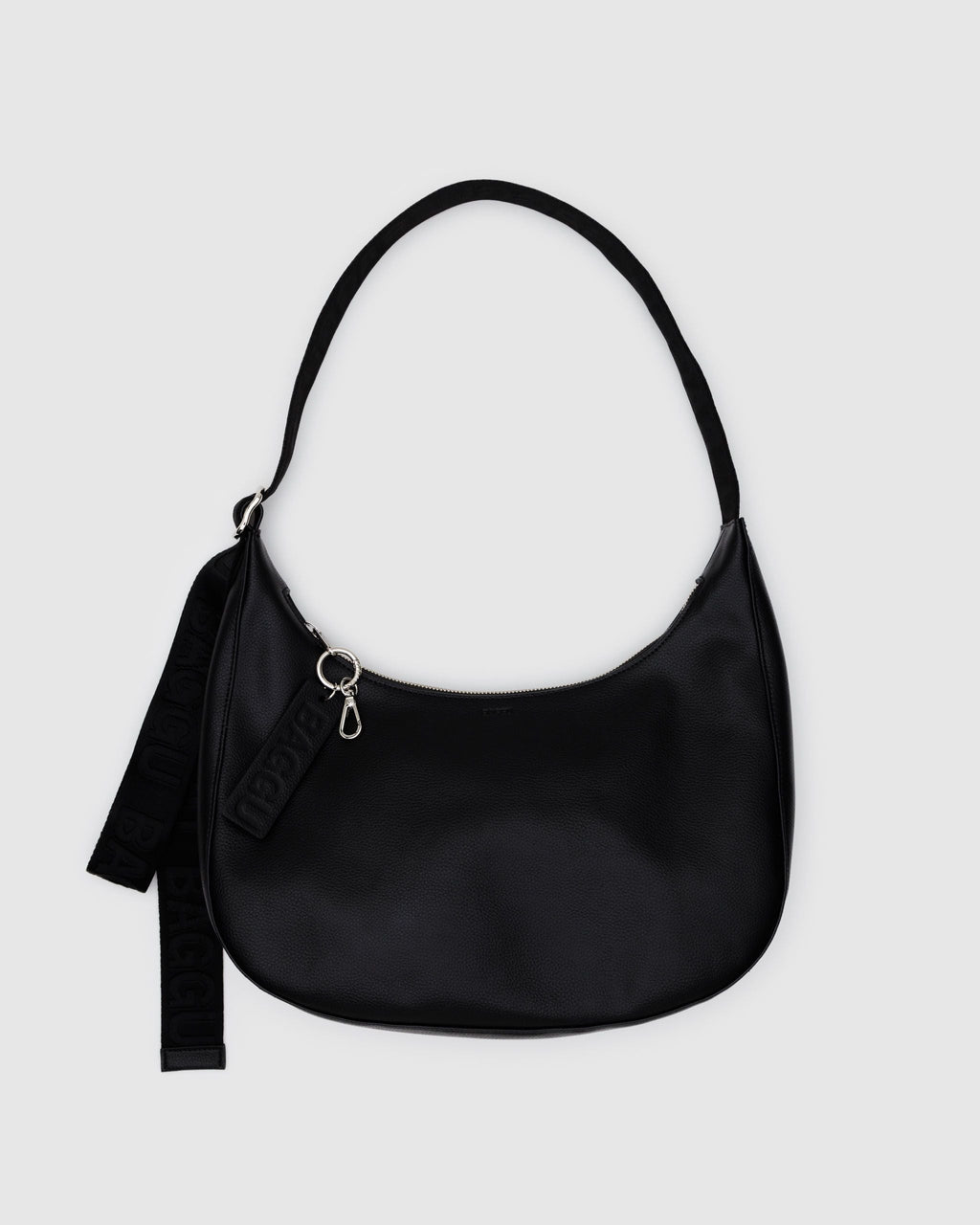 MEDIUM RECYCLED LEATHER CRESCENT BAG